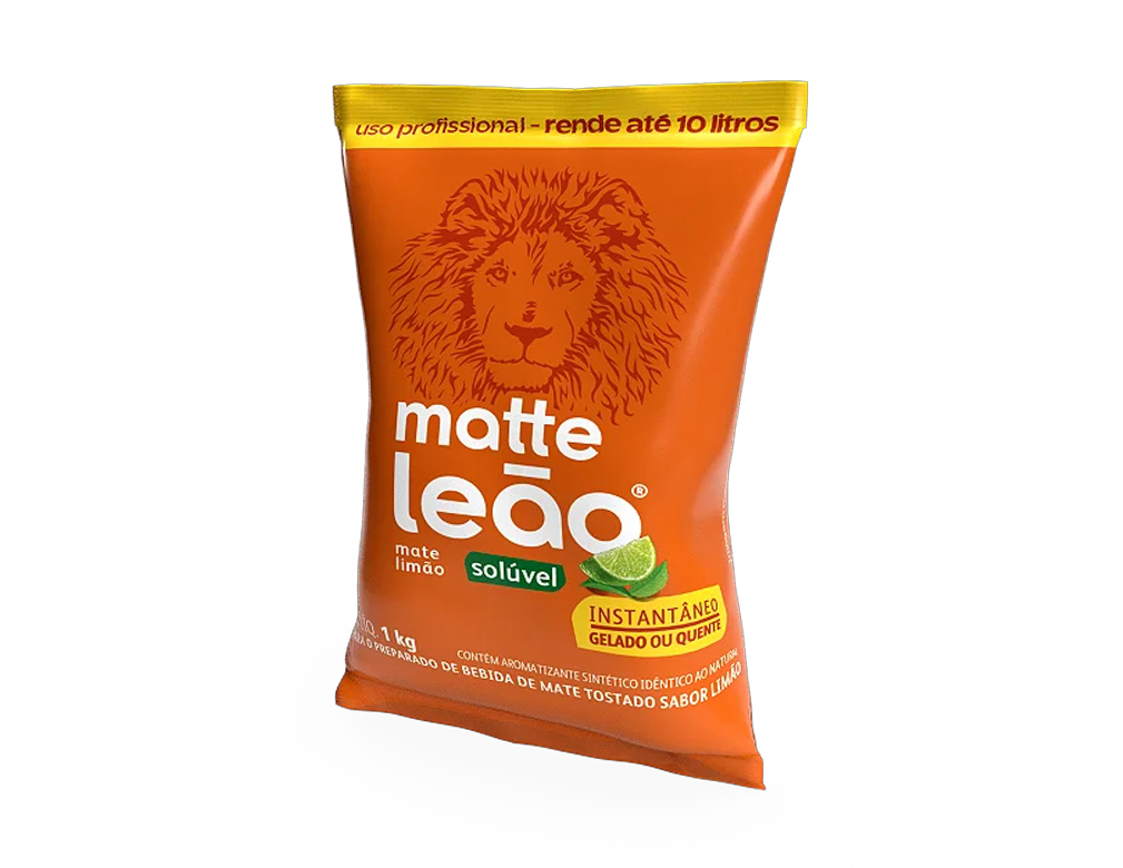 CHÁ MATTE LEÃO SOLÚVEL COM LIMÃO 1 KG (CX 10 UN)